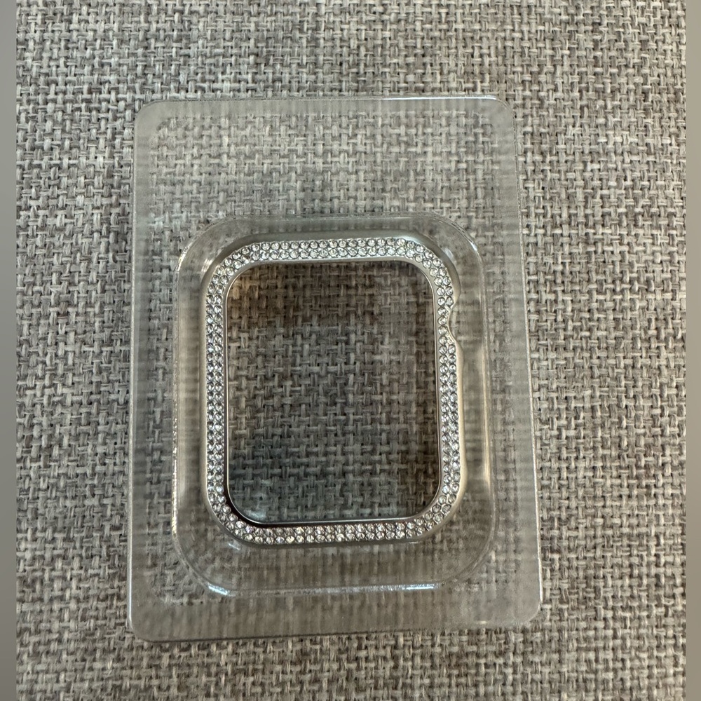 Silver Rhinestone Apple Watch Case